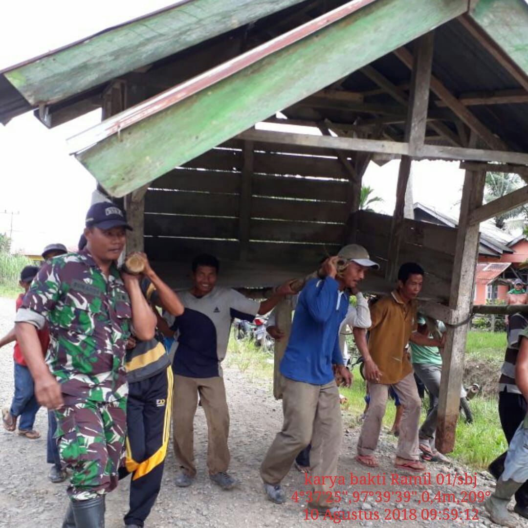 serambi aceh hari jumat Danramil Raih Kesuksesan Dalam Bingkai Kebersamaan 