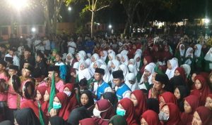 Antusias warga masyarakat dalam mengikuti Siak Kecil Bersholawat